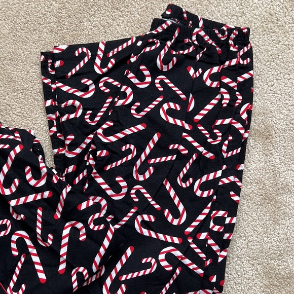 #followme candy cane flannel pajama set - Picture 5 of 6